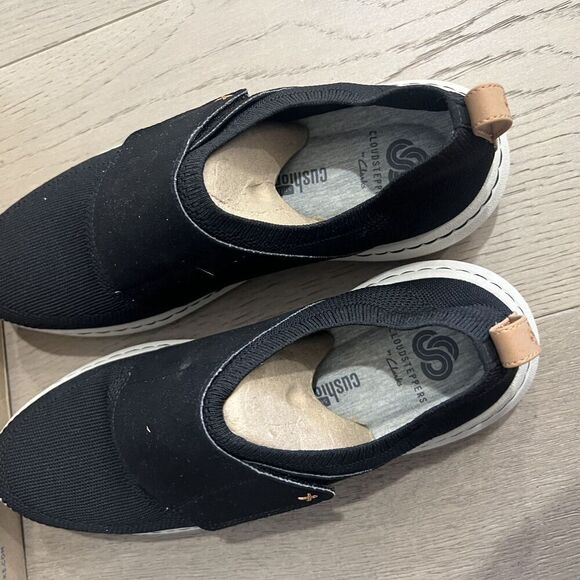 Clarks Step Urbanrace Cloudsteppers Black Slip On Sneakers Mens US 8 - Picture 8 of 14